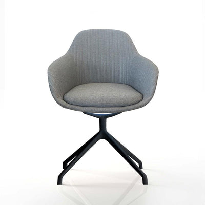 Ava Chair with Black Iron Leg Base - Home Office Space NZ