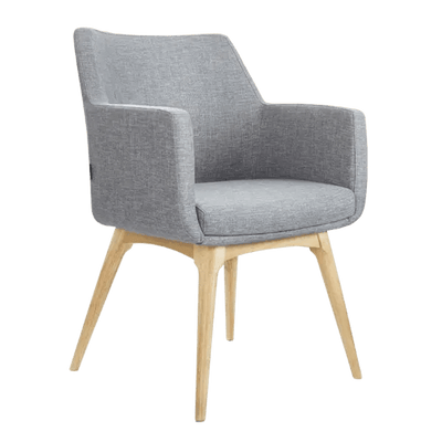 Konfurb Hady Chair with Wood Leg Base - Home Office Space NZ