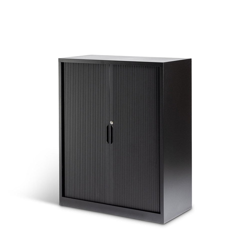 Milano Storage Tambour (Black or White) - Home Office Space NZ