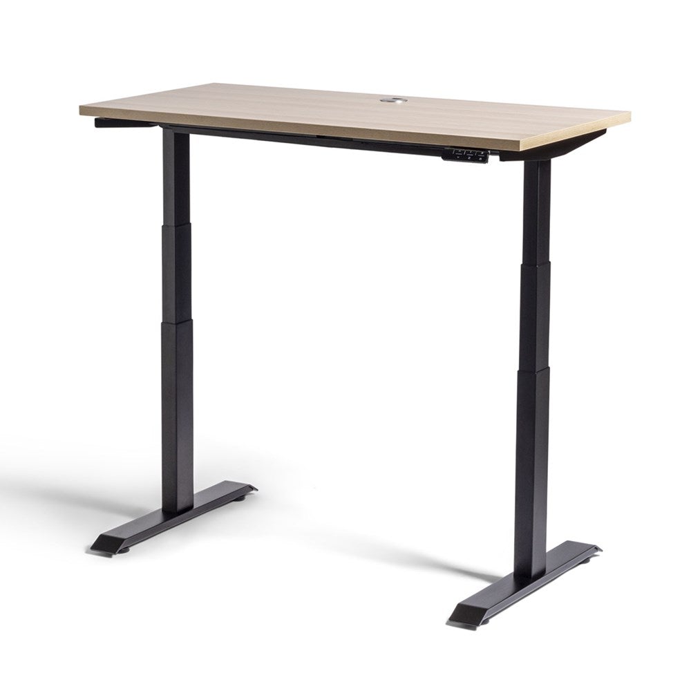 Electric Height Adjustable Desk Black / Autumn Oak Desks Home