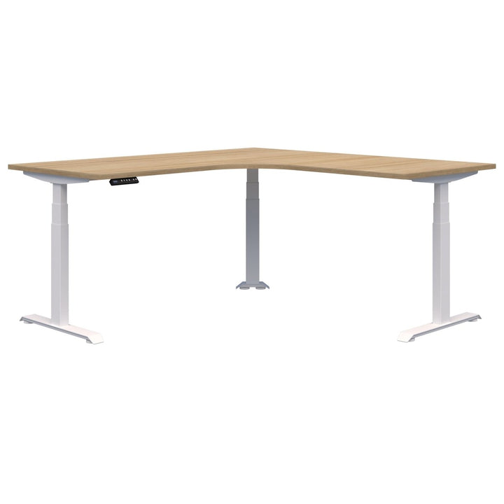 Summit II Electric 90 Degree Corner Workstation Desk 1800x1800x800 - Home Office Space NZ
