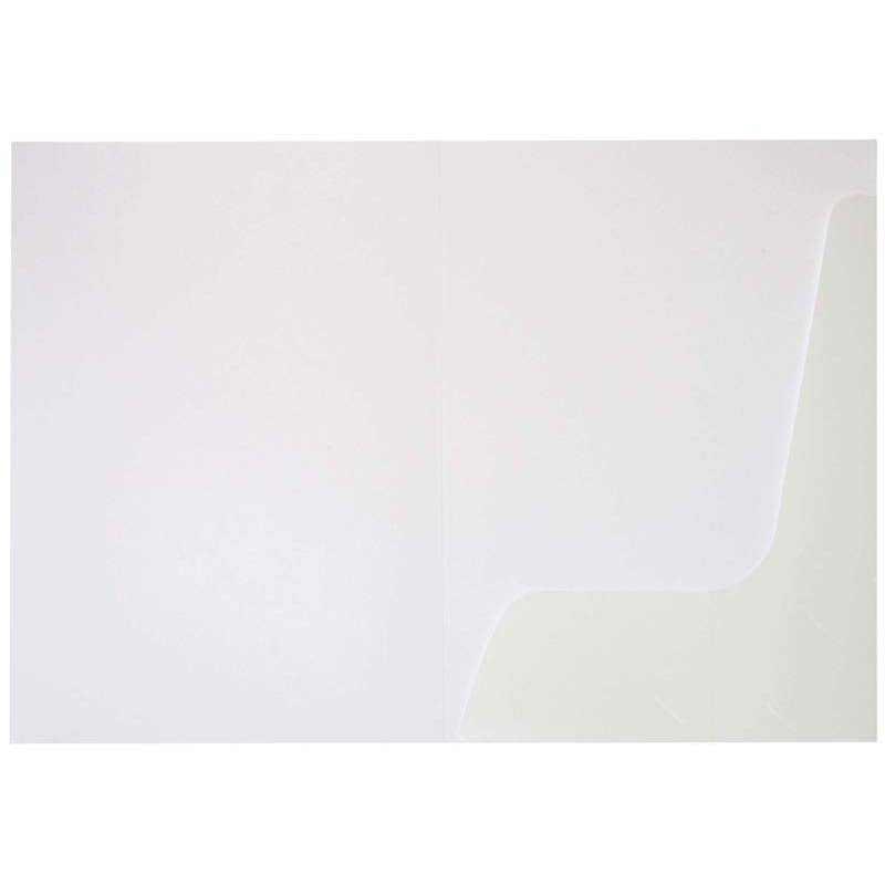 FM Presentation Folder Gloss White Single Pocket 50 Pack (250gsm)