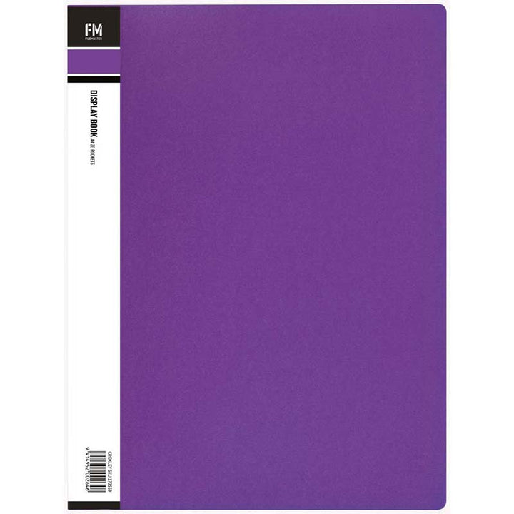 FM Display Book A4 20x Pocket - Multiple Colours