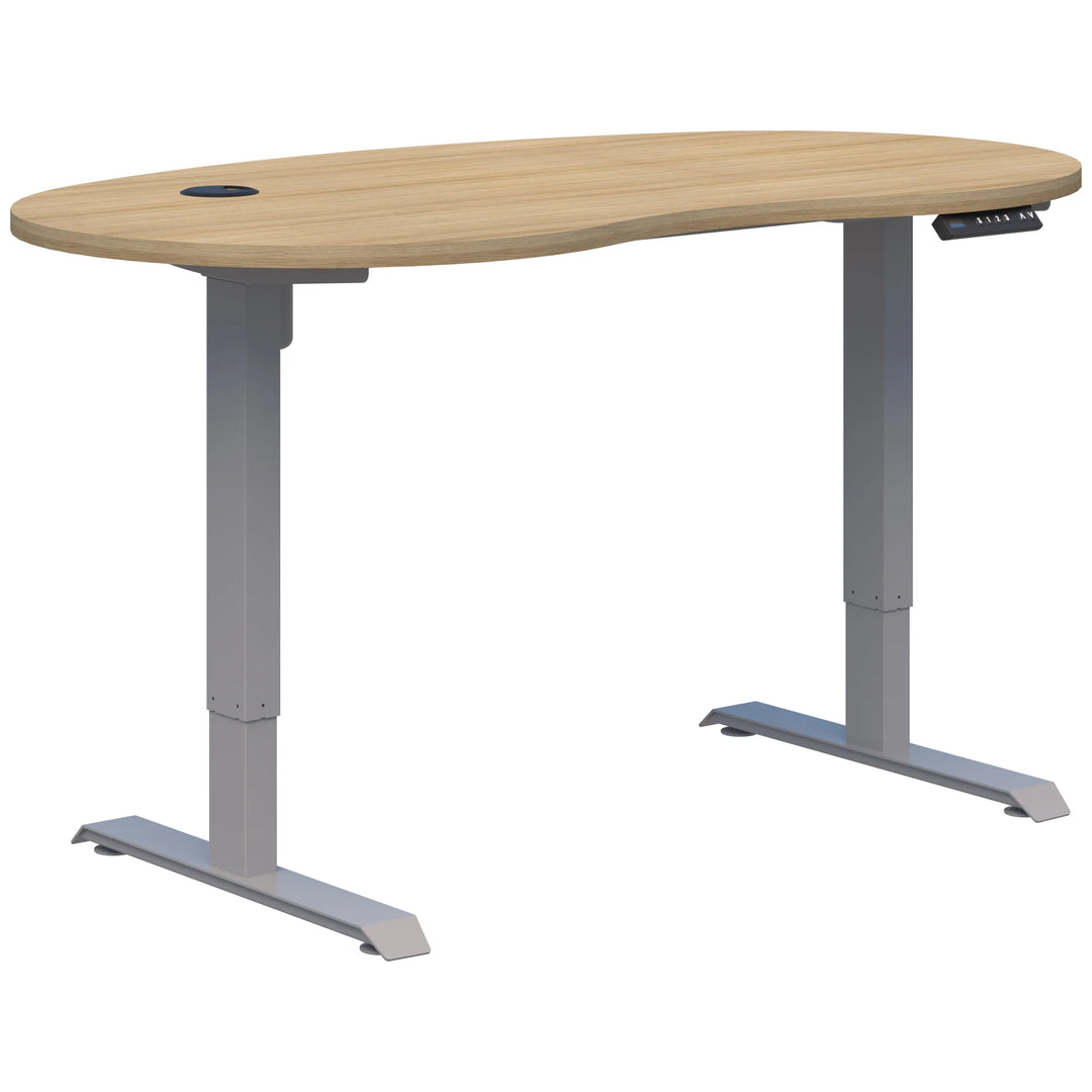 Duo II Electric Single Desk - Bean Shape (Height Adjustable)