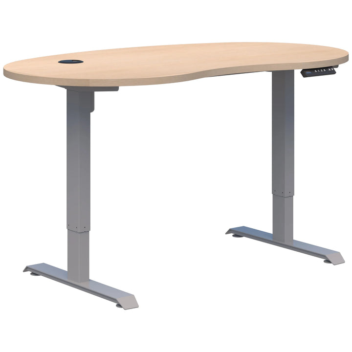 Duo II Electric Single Desk - Bean Shape (Height Adjustable)