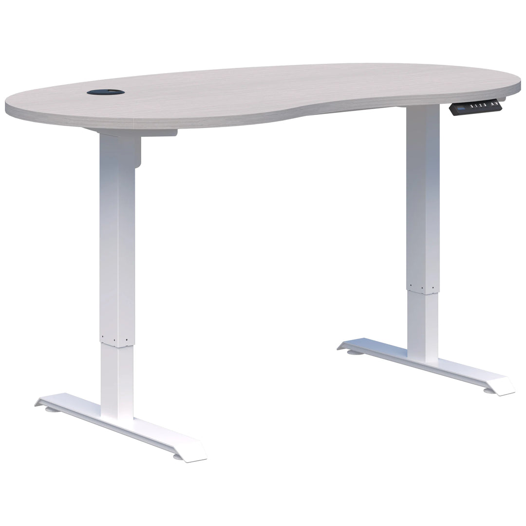 Duo II Electric Single Desk - Bean Shape (Height Adjustable)