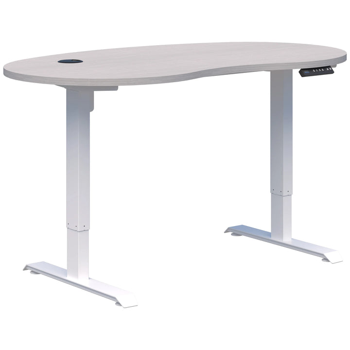 Duo II Electric Single Desk - Bean Shape (Height Adjustable)