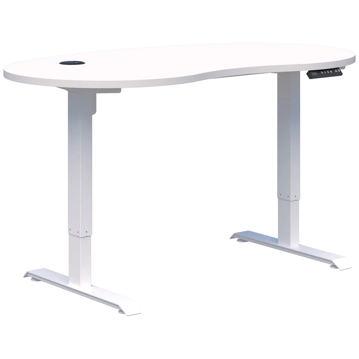Duo II Electric Single Desk - Bean Shape (Height Adjustable)