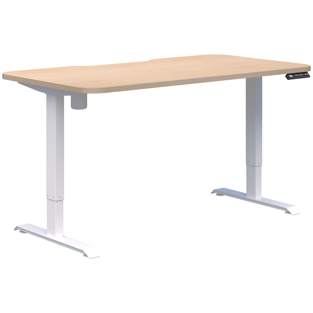 Duo II Electric Single Desk Radius Corners (Height Adjustable)