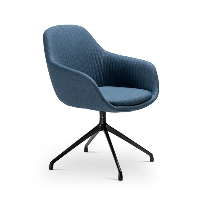 Ava Chair with Black Iron Leg Base