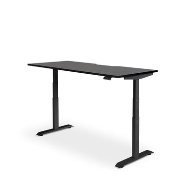 Rise Electric Height Adjustable Desk - Black / Black - Home Office Space NZ