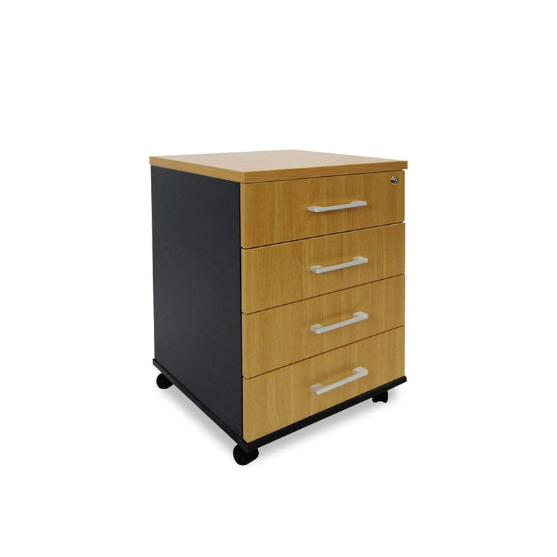 Delta 4-Drawer Mobile Storage Unit - Home Office Space NZ