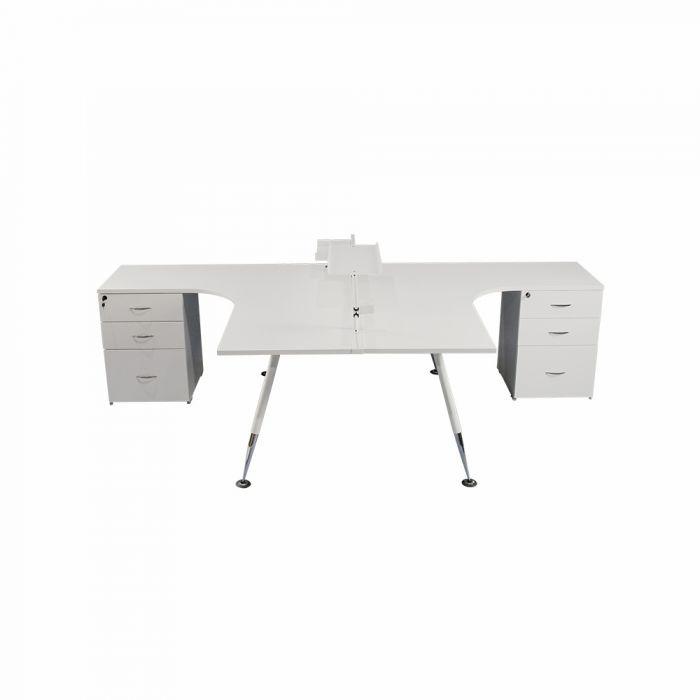 Fleet 2-Person Back-to-Back Workstation - Home Office Space NZ