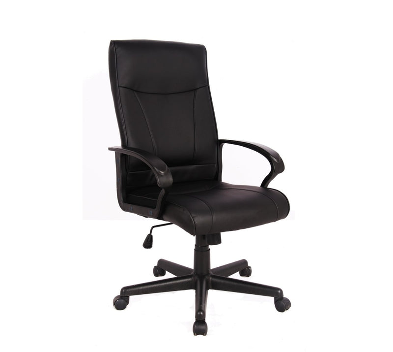 Hemsworth Hi Back Leather Chair - Home Office Space NZ
