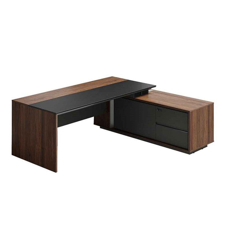 Maxim Executive Desk with Side Cabinet - Home Office Space NZ