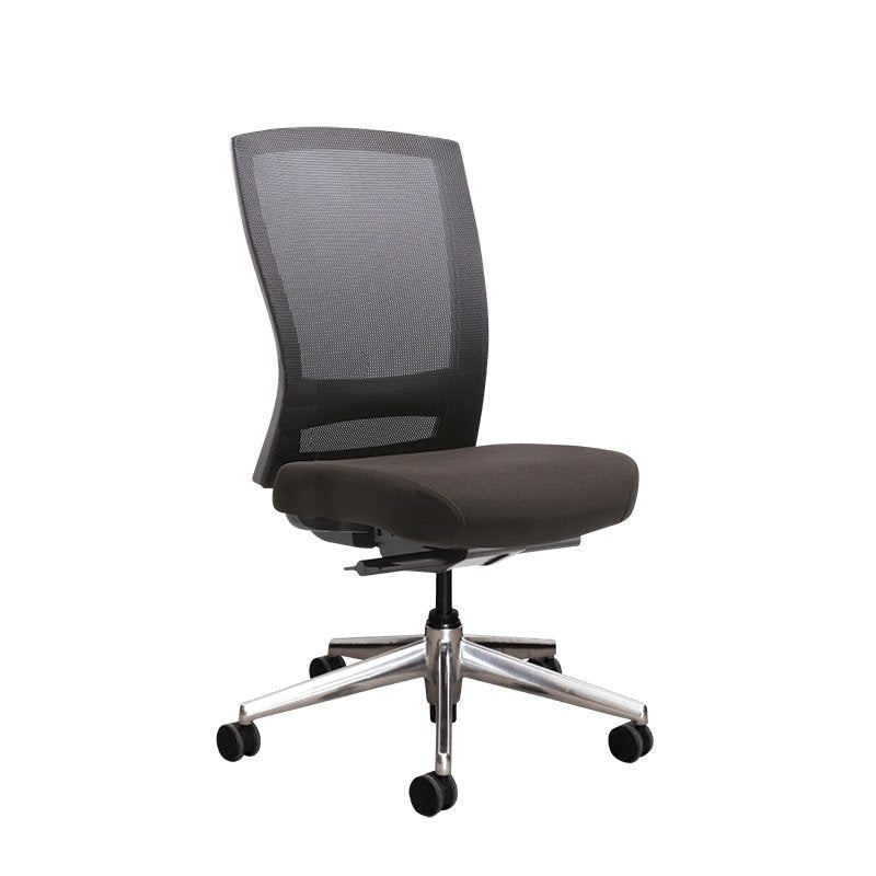 Mentor Mesh Back with Polished Aluminium Base - Home Office Space NZ