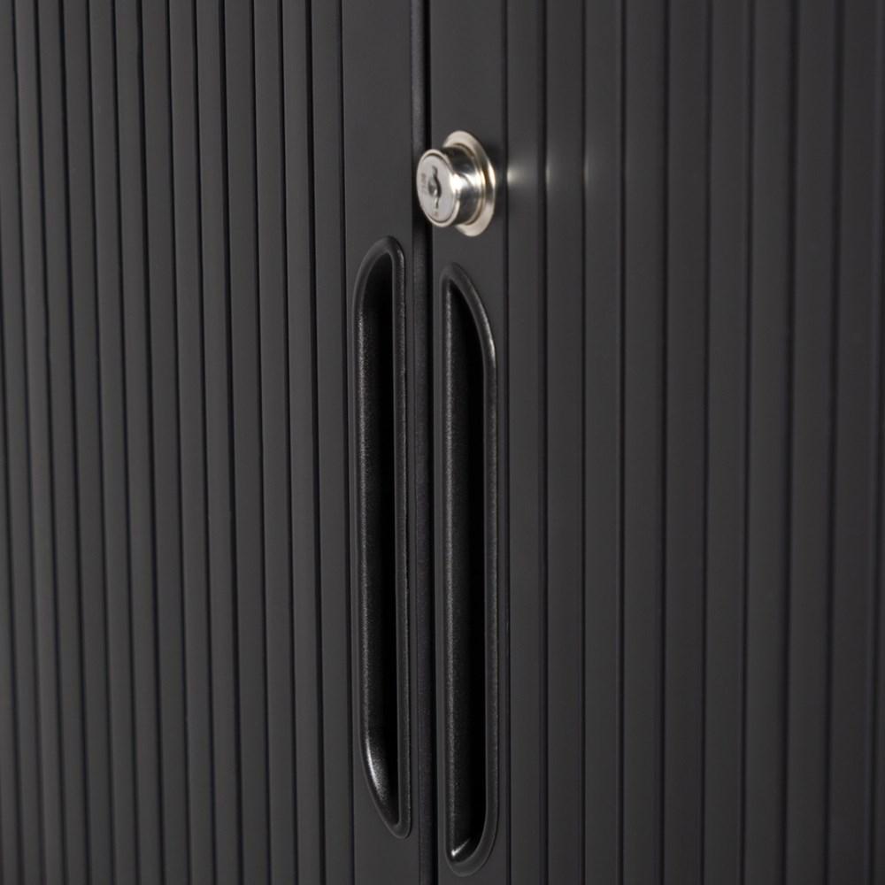 Milano Storage Tambour (Black or White) - Home Office Space NZ