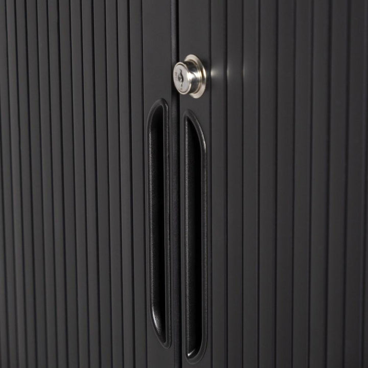 Milano Storage Tambour (Black or White) - Home Office Space NZ