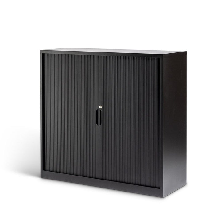 Milano Storage Tambour (Black or White) - Home Office Space NZ