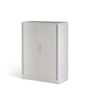 Milano Storage Tambour (Black or White) - Home Office Space NZ