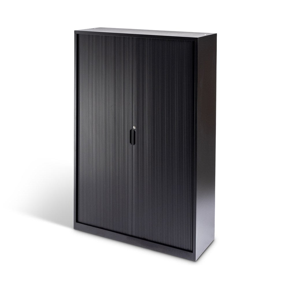 Milano Storage Tambour (Black or White) - Home Office Space NZ