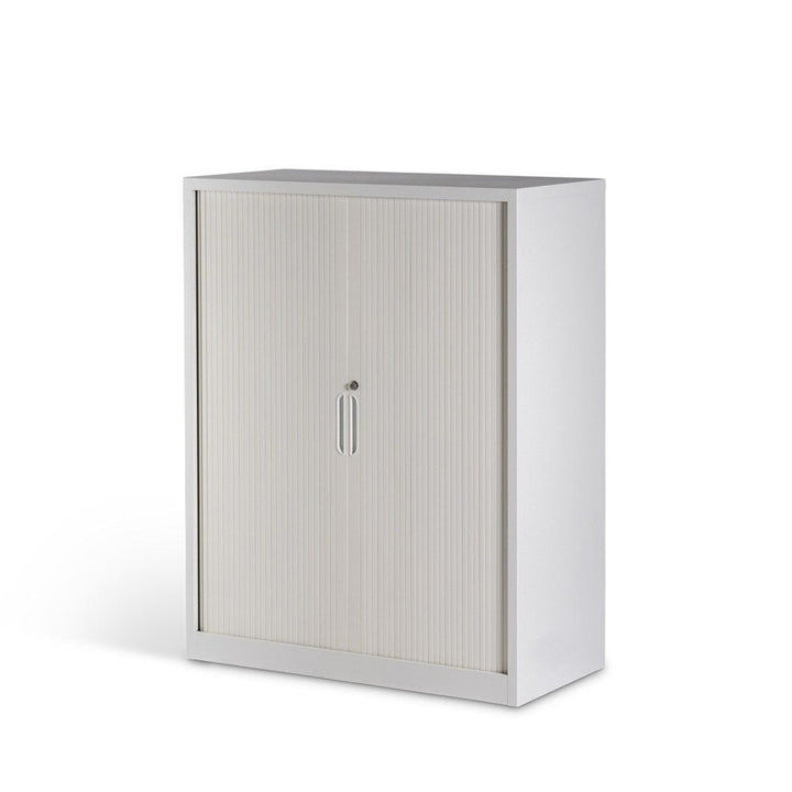Milano Storage Tambour (Black or White) - Home Office Space NZ
