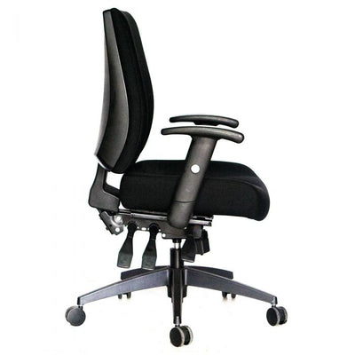 Piazza Chair (High Back or Mid Back) with Arms - Home Office Space NZ