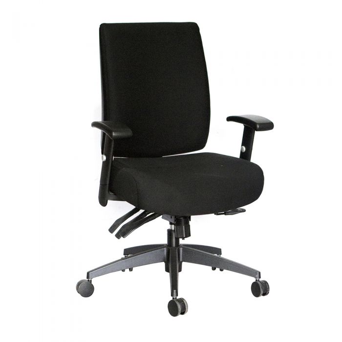 Piazza Chair (High Back or Mid Back) with Arms - Home Office Space NZ