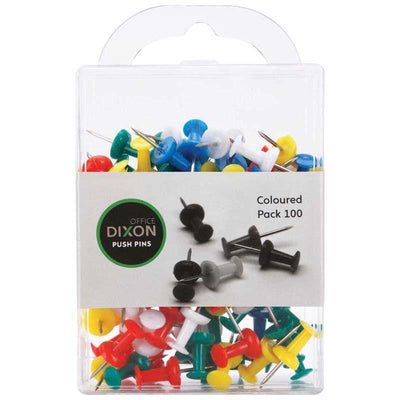 Push Pins Pack 50 Assorted Colour - Home Office Space NZ