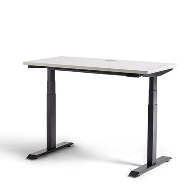 Rise Electric Height Adjustable Desk - Black / White - Home Office Space NZ
