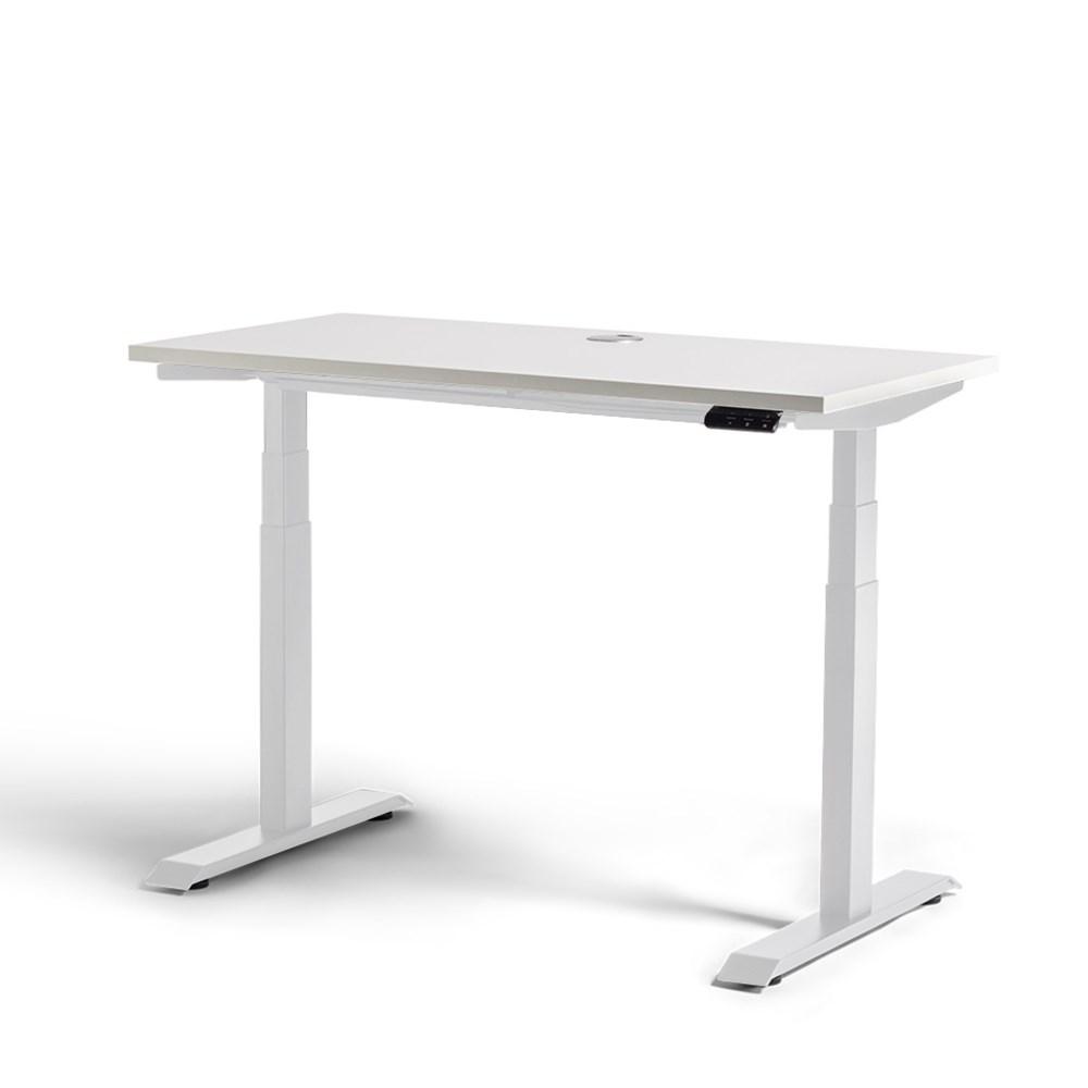Rise Electric Height Adjustable Desk - White/White - Home Office Space NZ