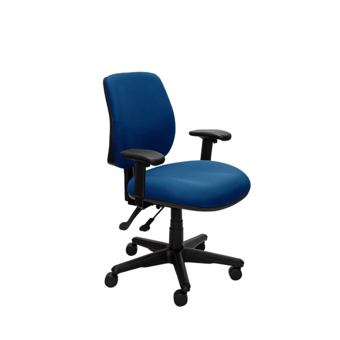 Roma – 2-Lever Mid Back with Nylon Base - Home Office Space NZ