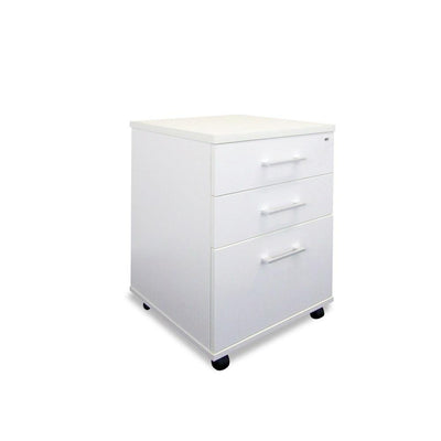 Sonic White 2-Drawer + File Storage Unit - Home Office Space NZ