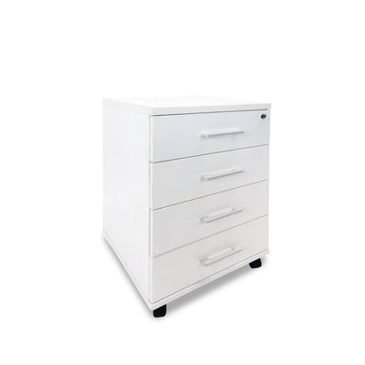 Sonic White 4-Drawer Storage Unit - Home Office Space NZ