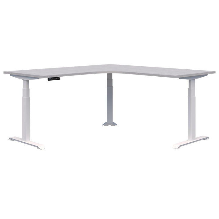Summit II Electric 90 Degree Corner Workstation Desk 1800x1800x800 - Home Office Space NZ
