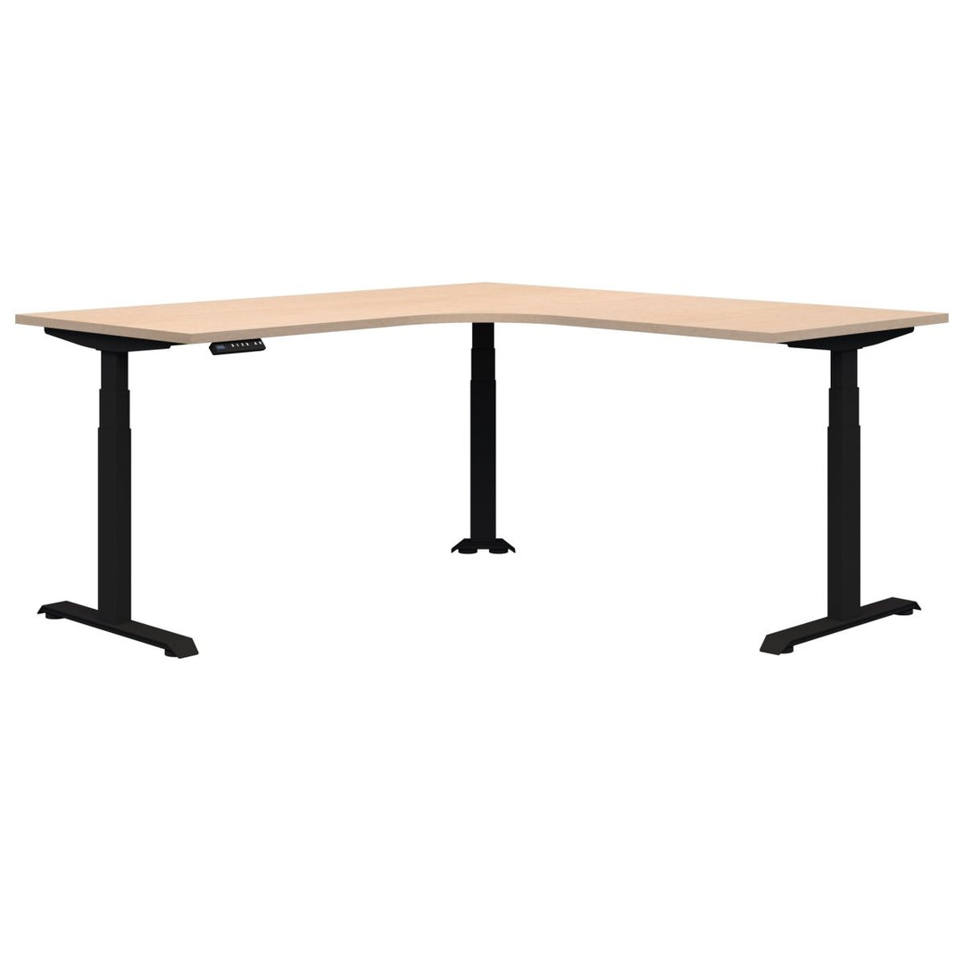Summit II Electric 90 Degree Corner Workstation Desk 1800x1800x800 - Home Office Space NZ