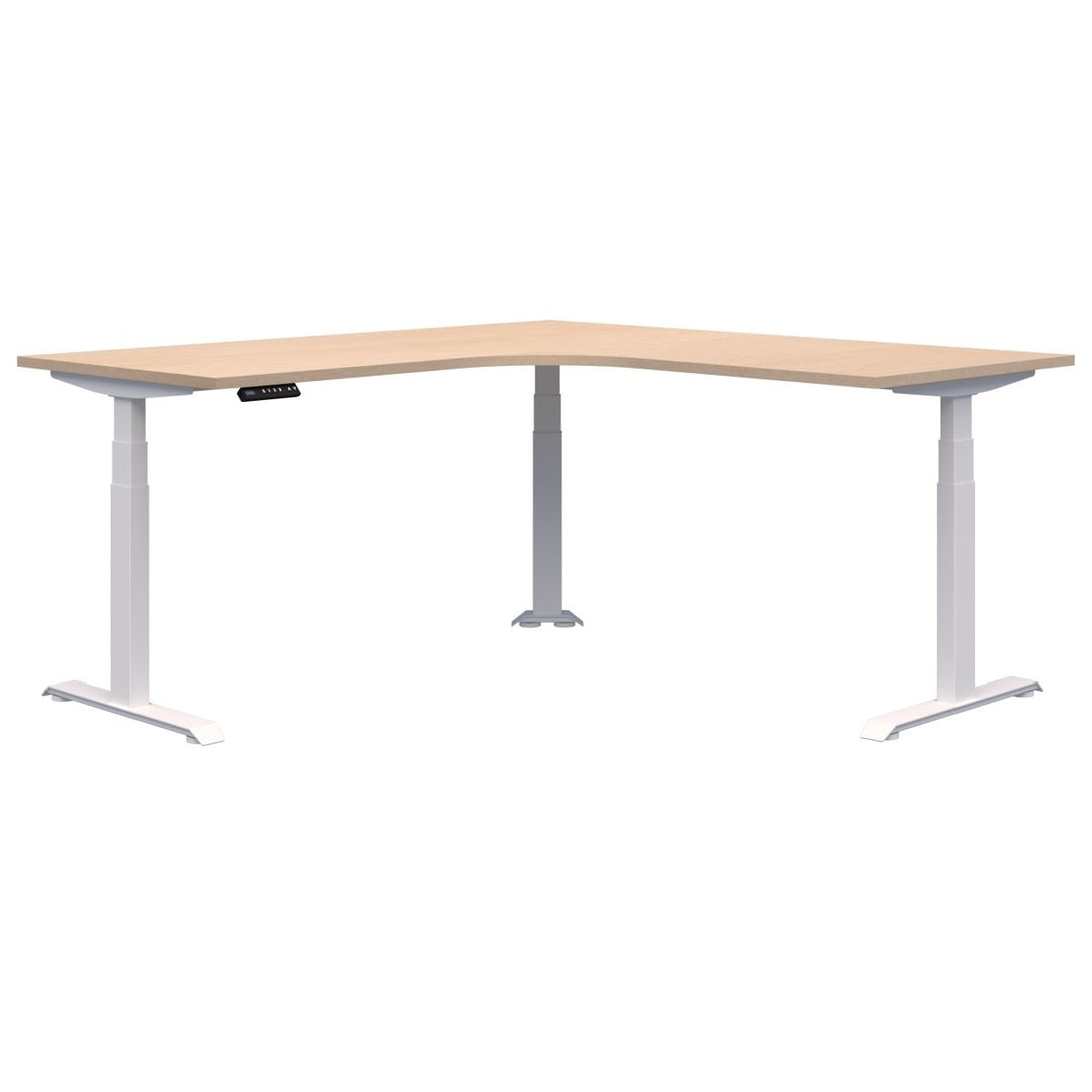 Summit II Electric 90 Degree Corner Workstation Desk 1800x1800x800 - Home Office Space NZ