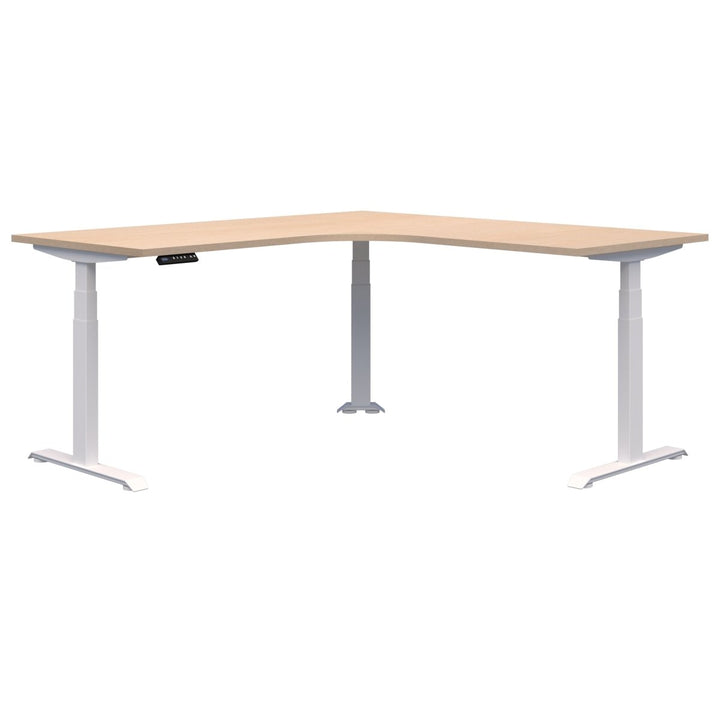 Summit II Electric 90 Degree Corner Workstation Desk 1800x1800x800 - Home Office Space NZ