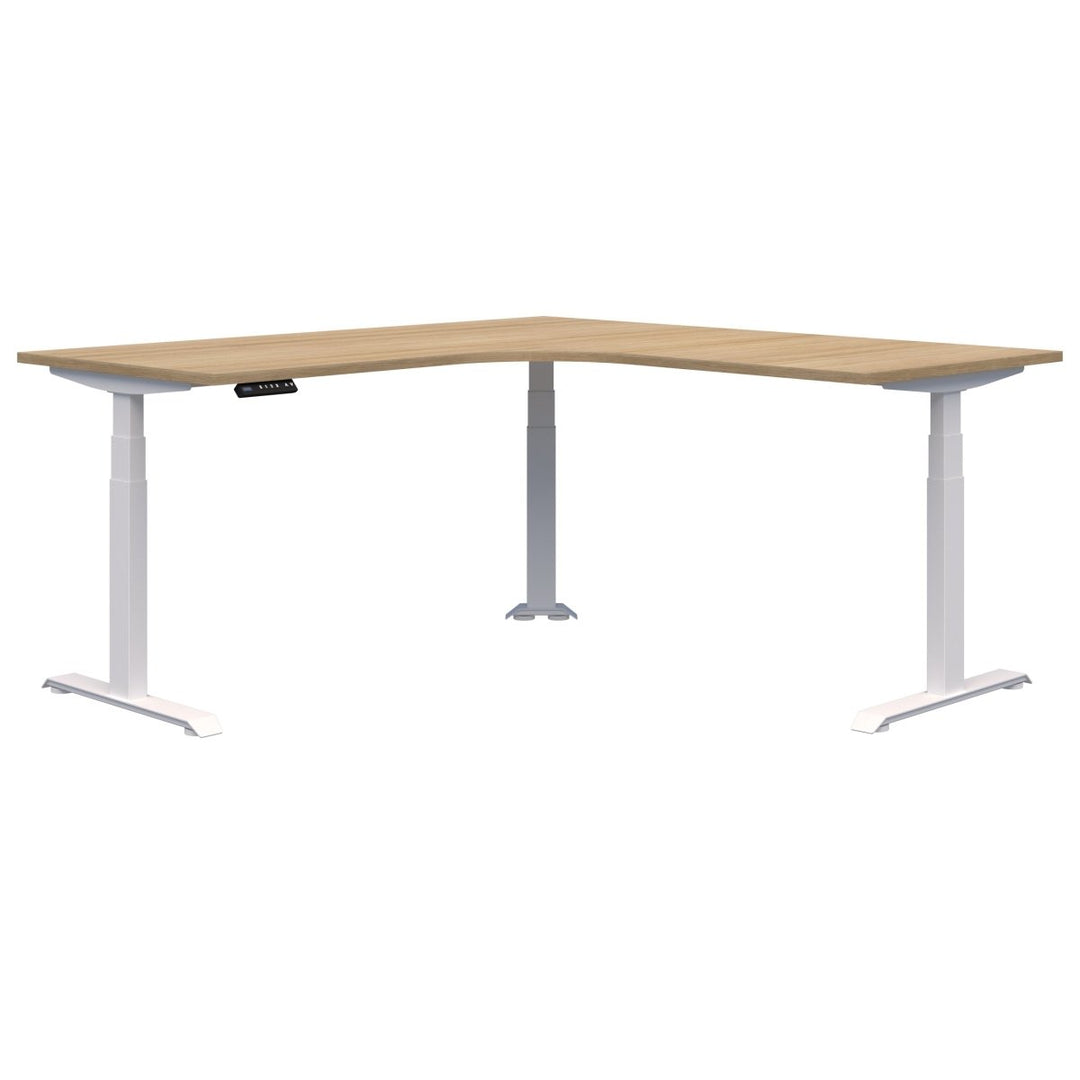 Summit II Electric 90 Degree Corner Workstation Desk 1800x1800x800 - Home Office Space NZ