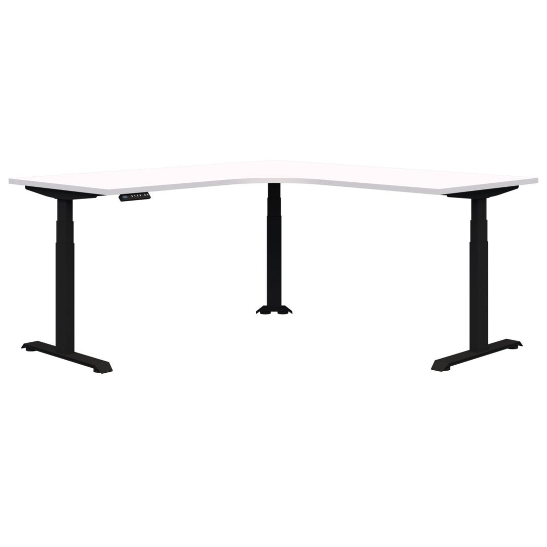 Summit II Electric 90 Degree Corner Workstation Desk 1800x1800x800 - Home Office Space NZ