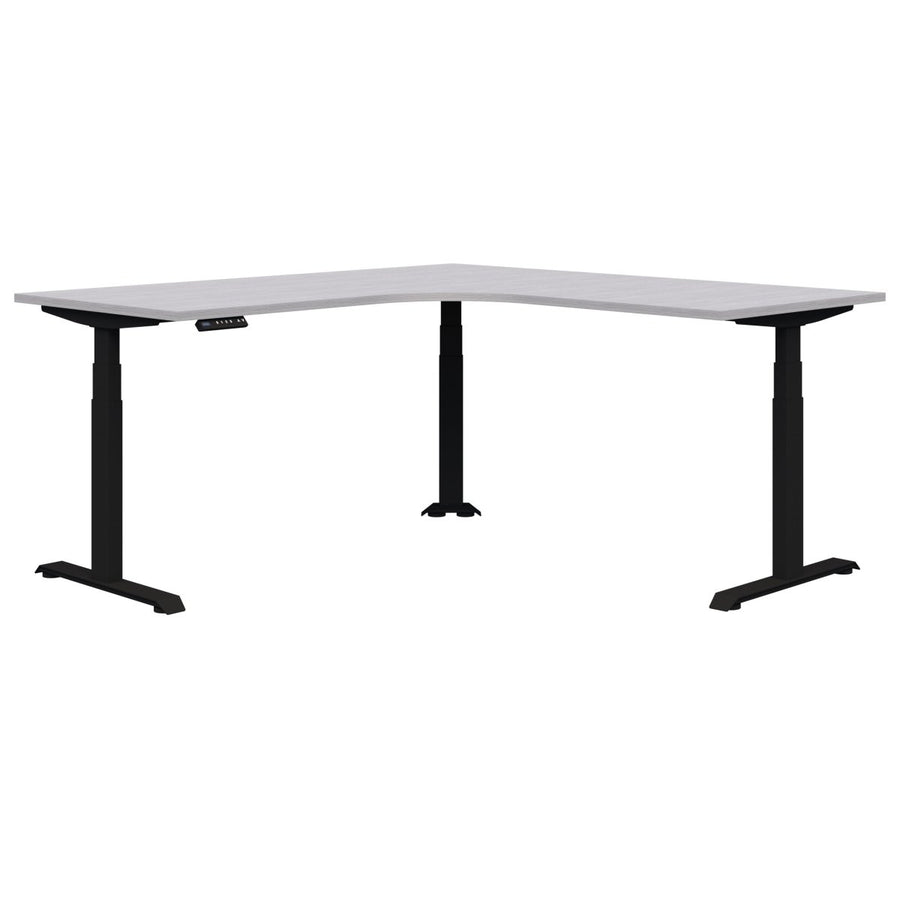 Summit II Electric 90 Degree Corner Workstation Desk 1800x1800x800 - Home Office Space NZ