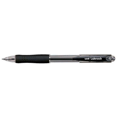 Uni Laknock 0.7mm Fine Black Pens (12 Pack) - Home Office Space NZ