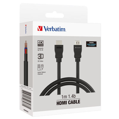 Verbatim Essentials HDMI Cable 1m Black - Home Office Space NZ